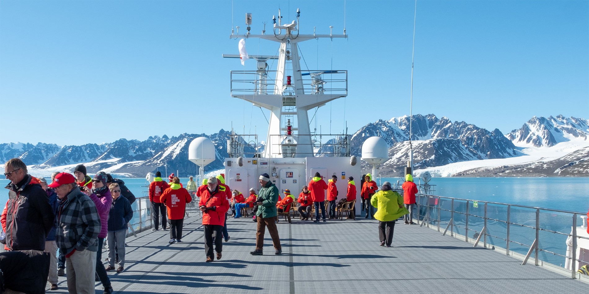 View from upper deck of MS Spitsbergen - Photo Credit: Stefan Dall